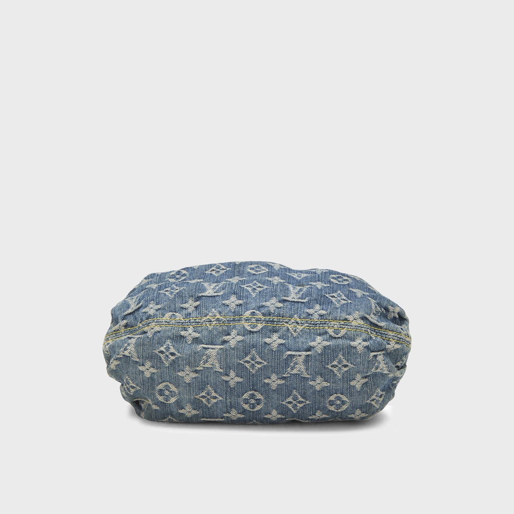 WGACA Louis Vuitton Monogram Denim Pleaty Bag - Blue