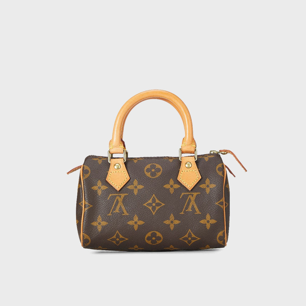 WGACA Louis Vuitton Monogram Mini HL Speedy No Strap Bag - Brown