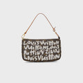 WGACA Louis Vuitton x Stephen Sprouse Monogram Graffiti Pochette - Grey