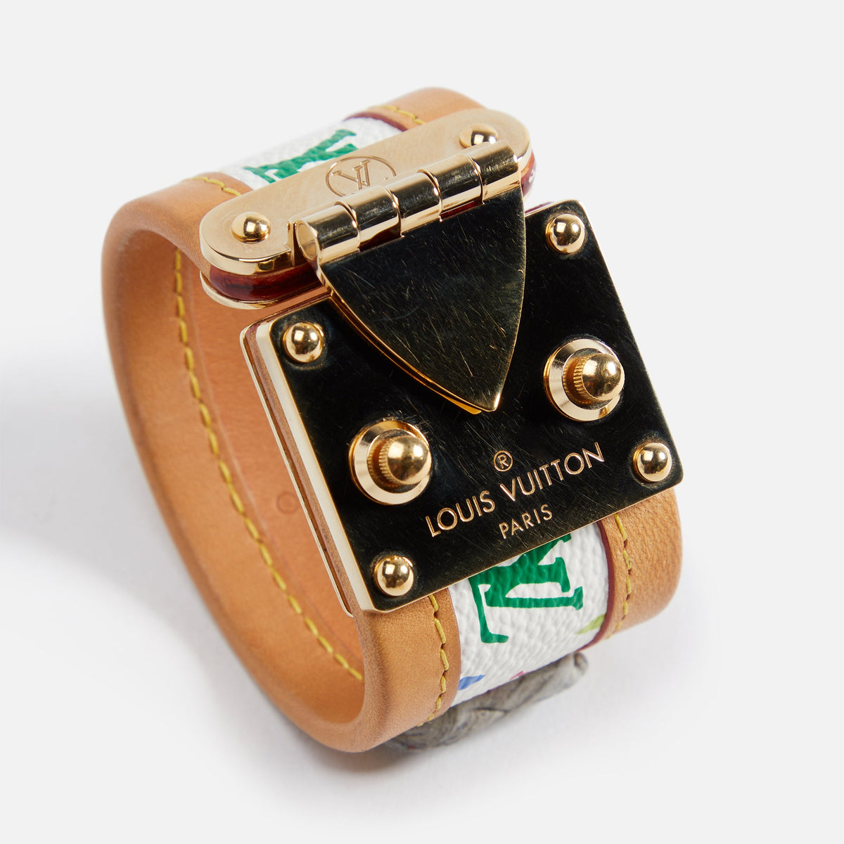 WGACA LV Serrure Cuff - White / Multi