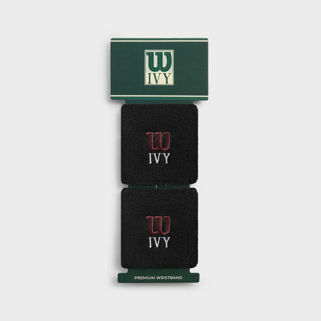 Kith Ivy for Wilson Classic Terry Wristbands - Black