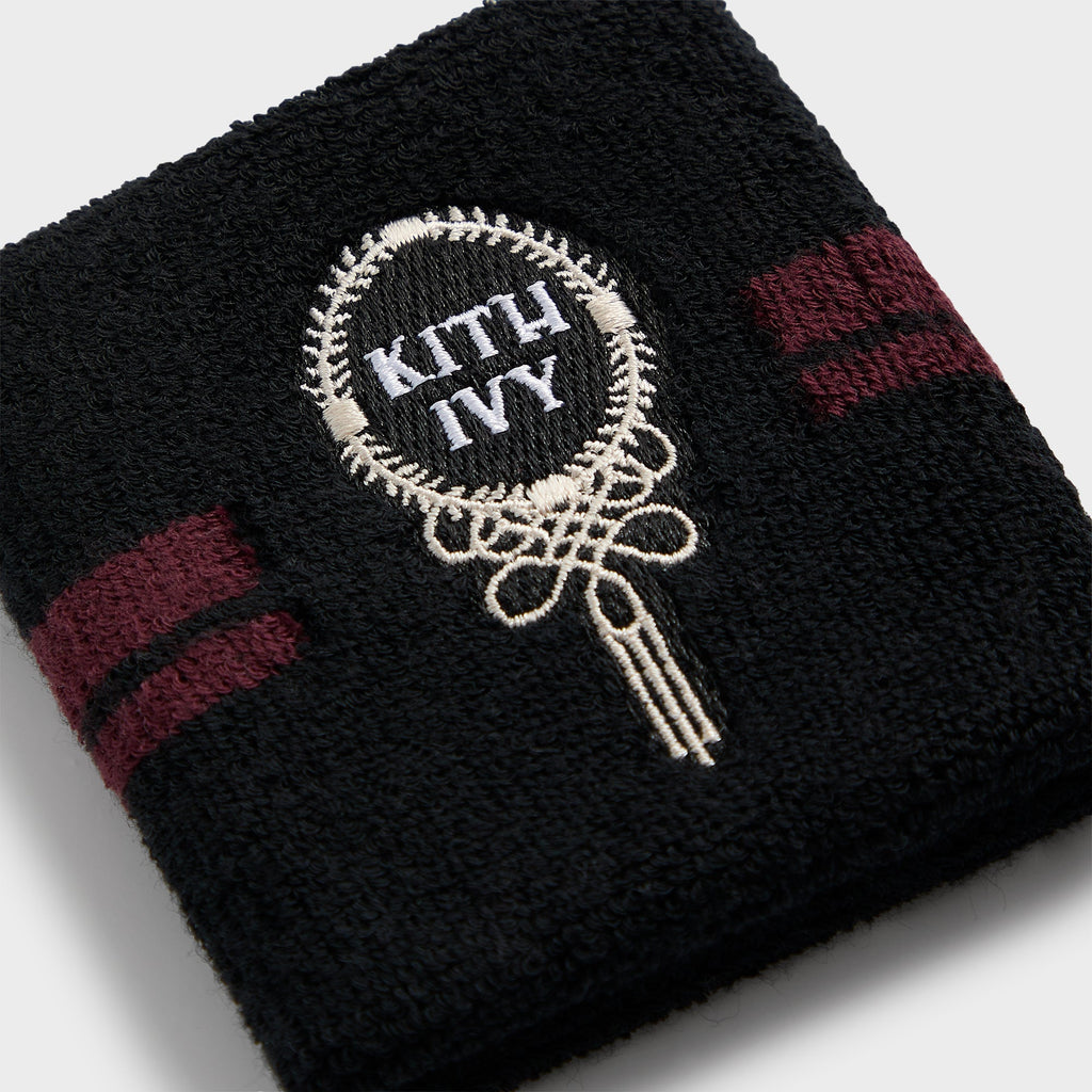 Kith Ivy for Wilson Terry Stripe Wristbands - Black