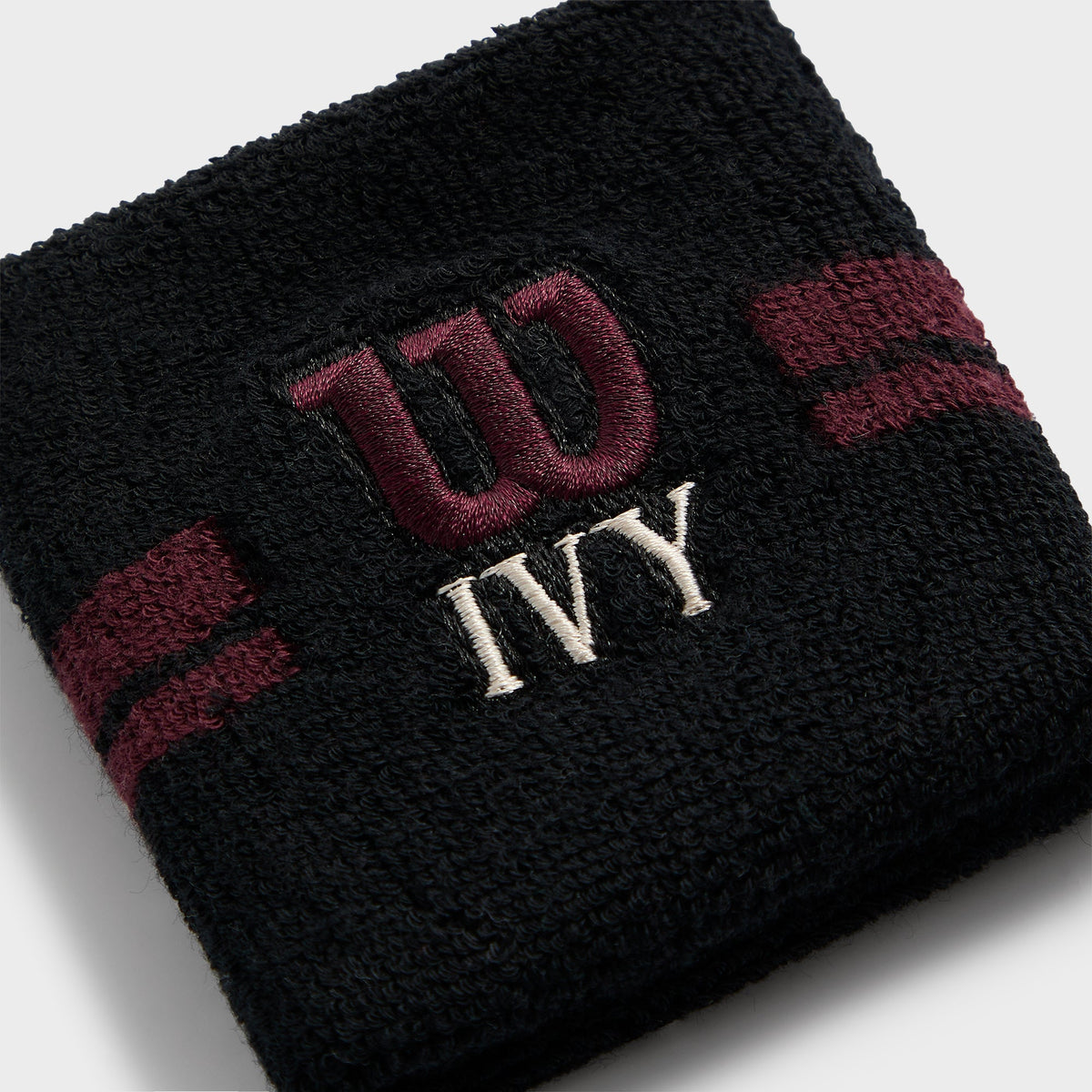 Kith Ivy for Wilson Terry Stripe Wristbands - Black