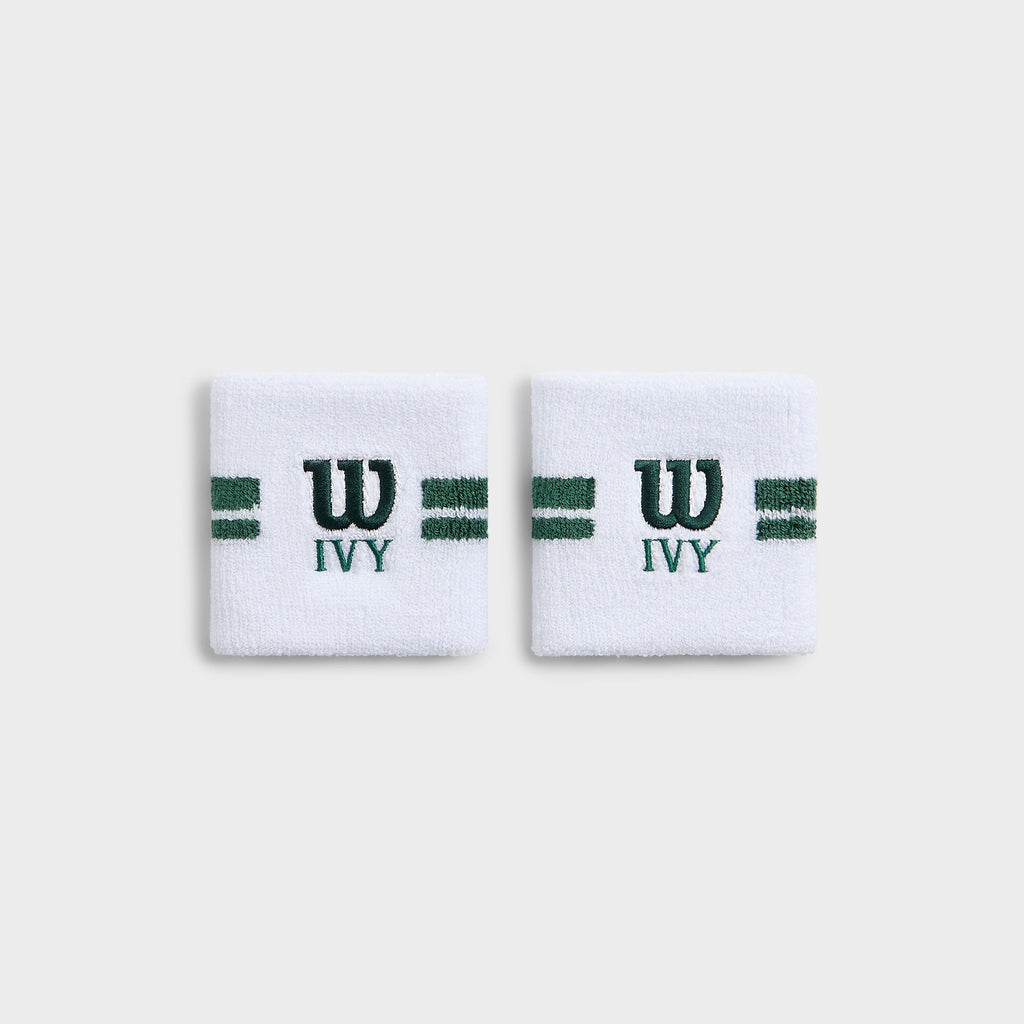 Kith Ivy for Wilson Terry Stripe Wristbands - White