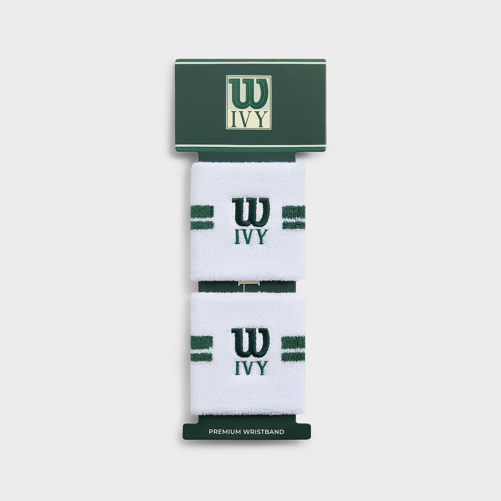 Kith Ivy for Wilson Terry Stripe Wristbands - White