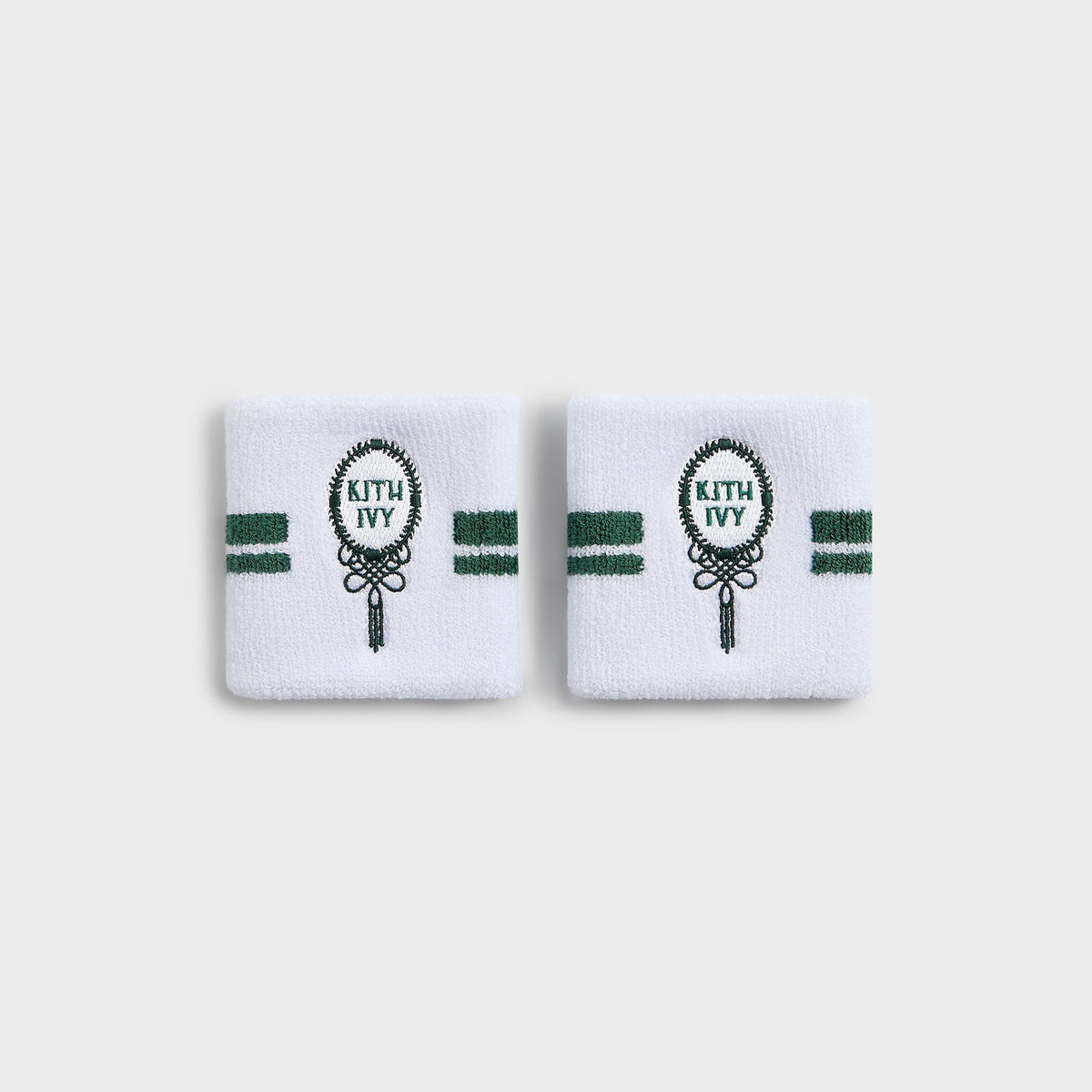 Kith Ivy for Wilson Terry Stripe Wristbands - White