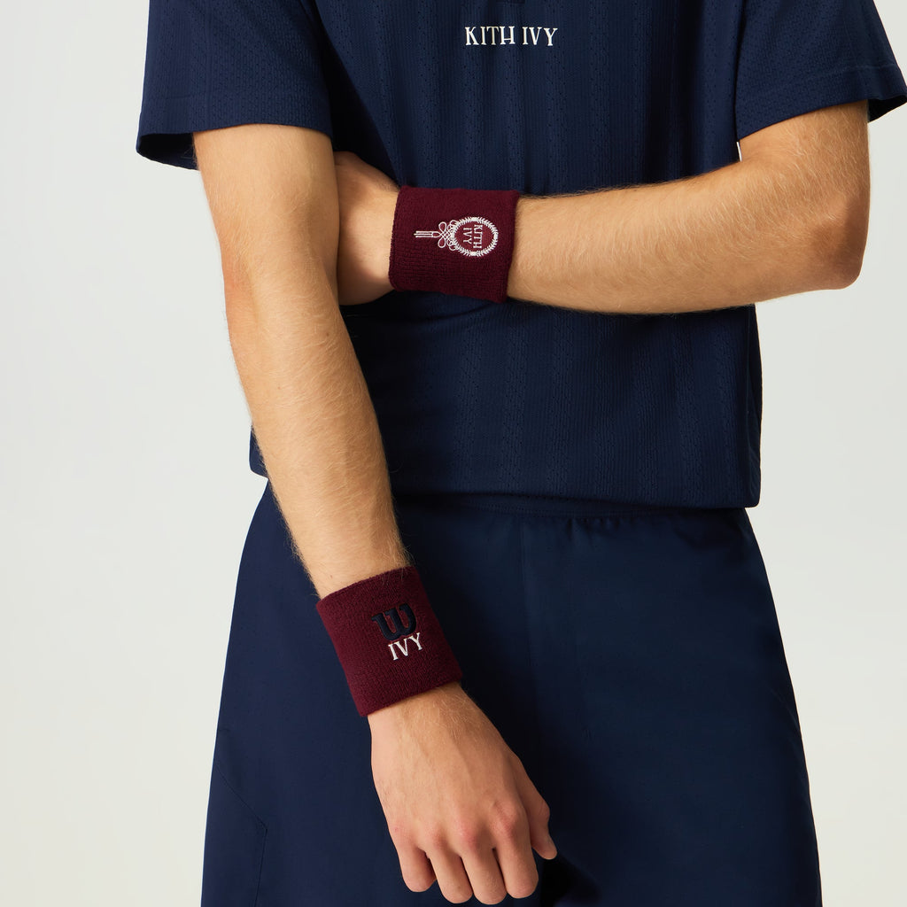 Kith Ivy for Wilson Classic Terry Wristbands - Magma
