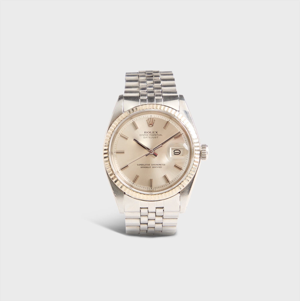 Wind Vintage Rolex Datejust 16234 Unpolished Silver Dial - Silver
