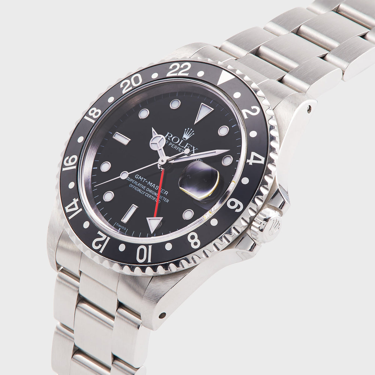 Wind Vintage Rolex GMT-Master Reference 16700 with Black Insert - Black / Silver