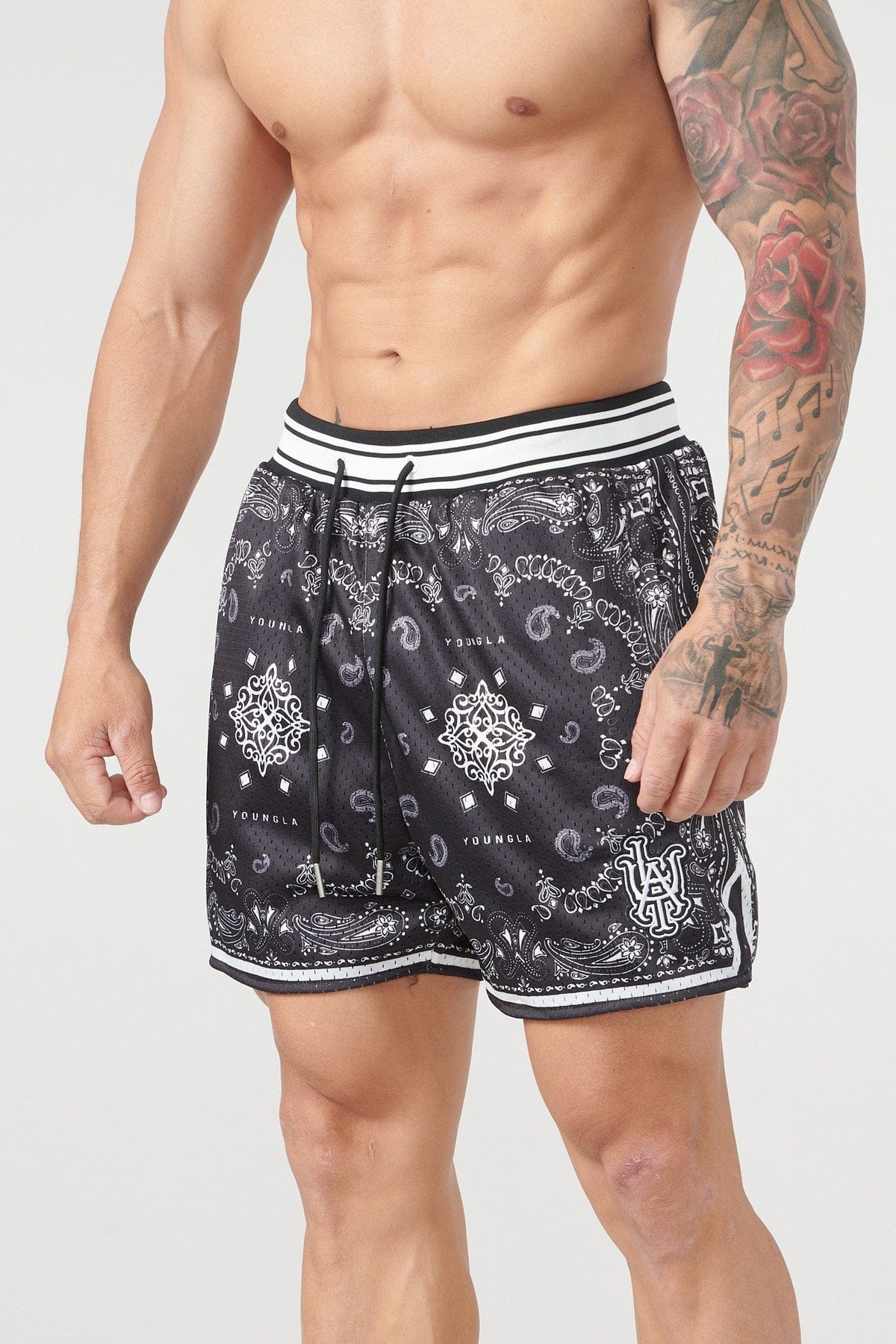 132 Infamous Bandana Shorts - Black / Small