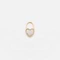 Yvonne Leon Creoles Cadenas Ceour Diamants PM Single - Yellow