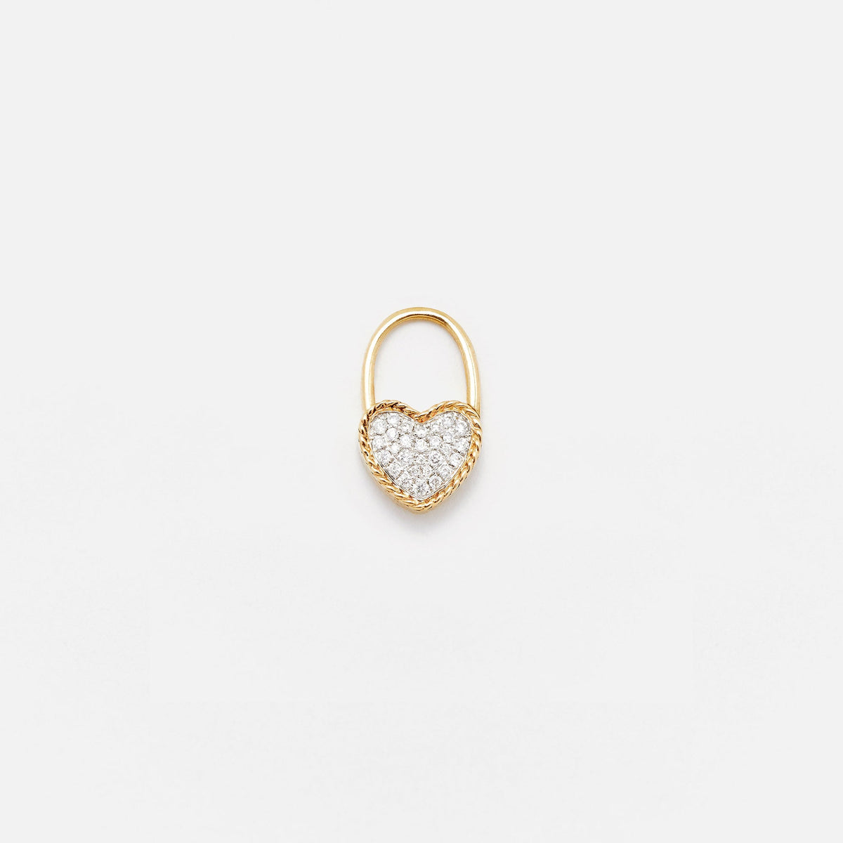 Yvonne Leon Creoles Cadenas Ceour Diamants PM Single - Yellow