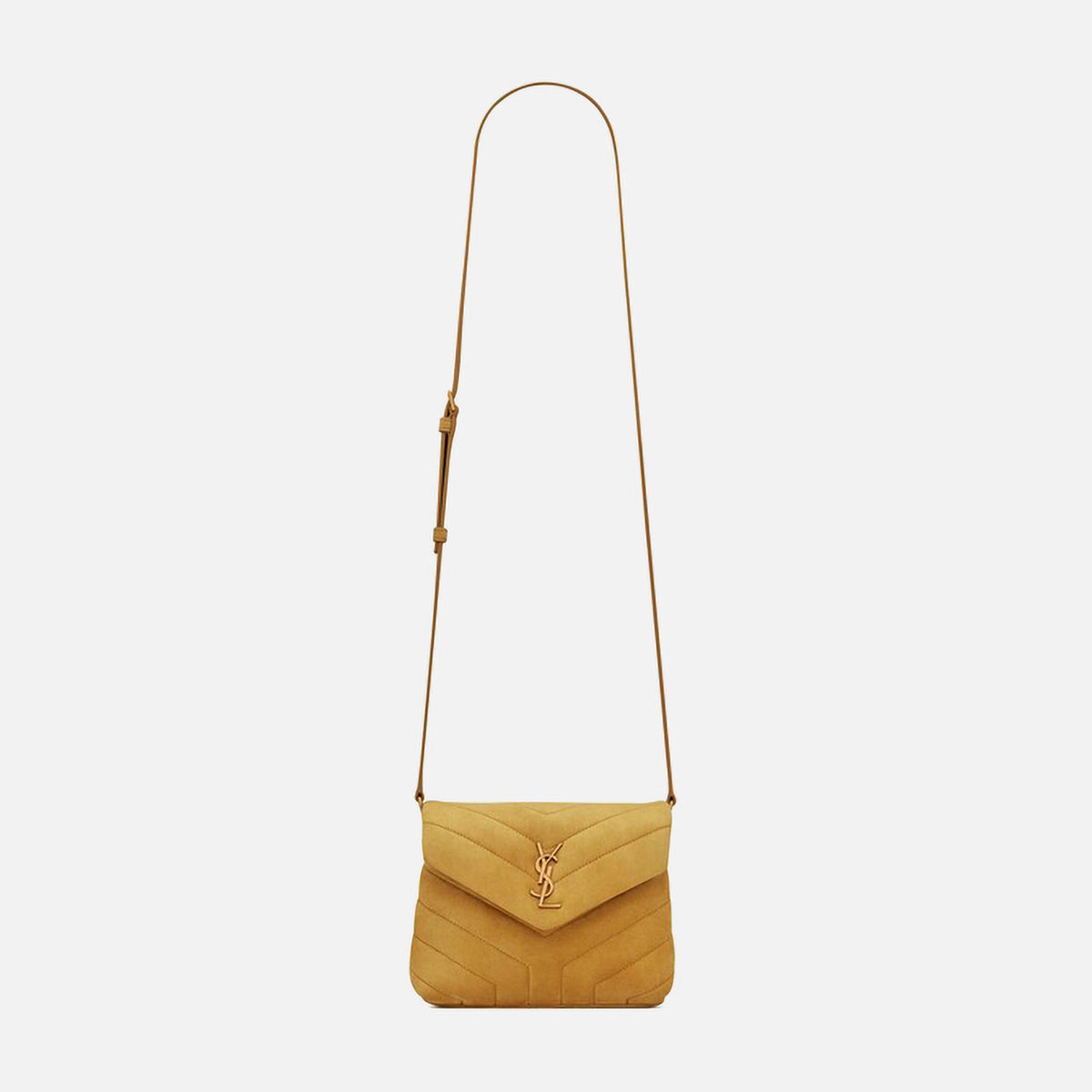 Saint Laurent YSL Loulou Toy Strap Mini Bag - Chartreuse Yellow