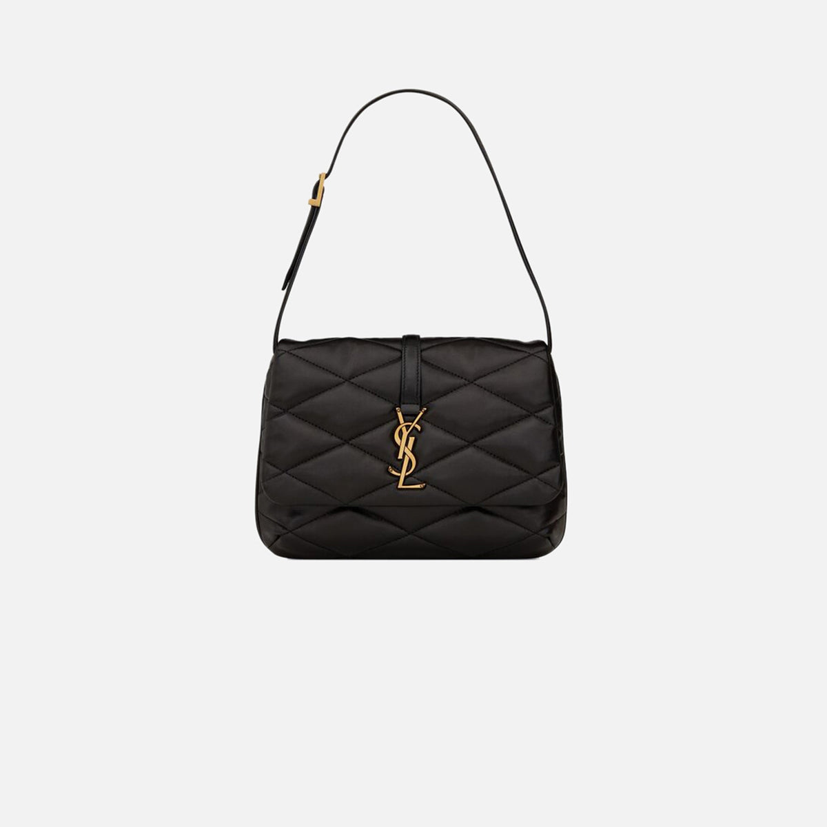 Saint Laurent YSL Matelasse Shoulder Bag - Black