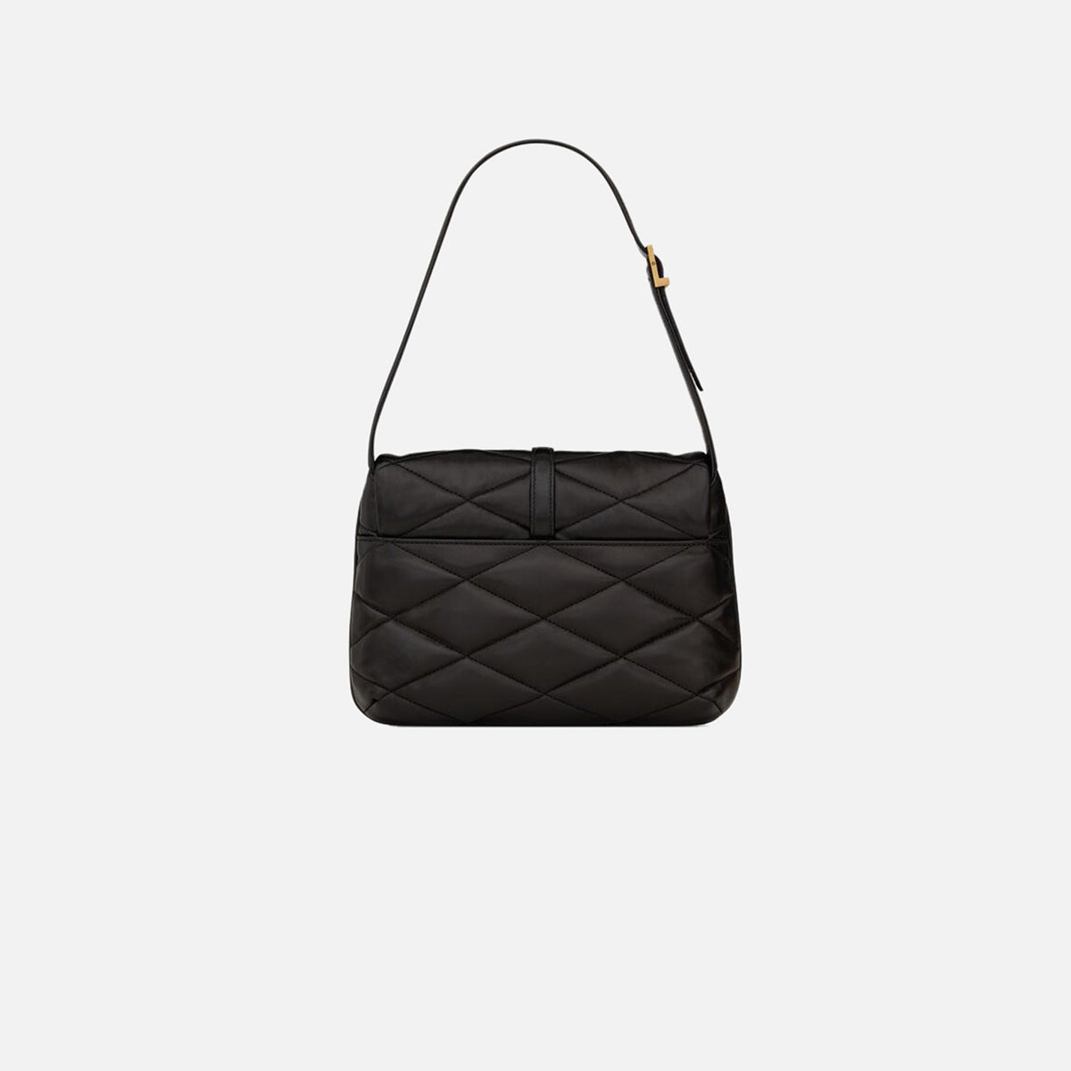 Saint Laurent YSL Matelasse Shoulder Bag - Black