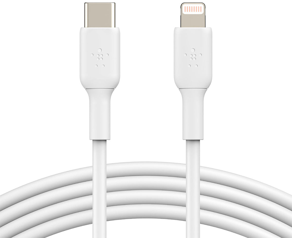 Belkin BOOST CHARGE White 3.3 Foot USB-C To Lightning Cable - CAA003BT1MWH - image 5