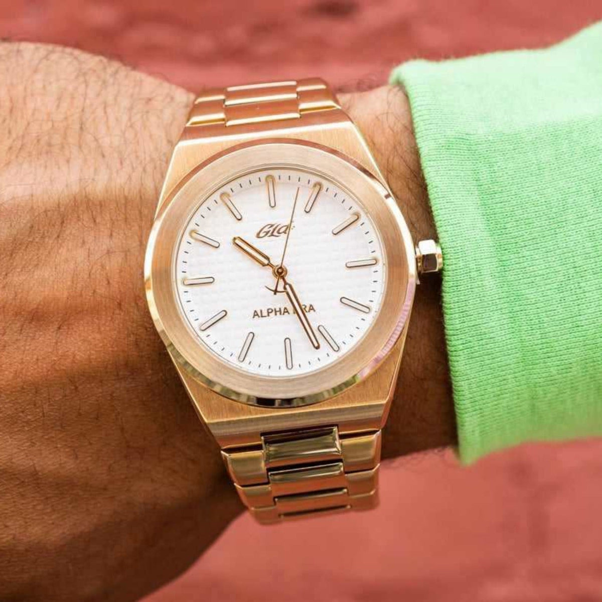 GLD Men 42MM Alpha Era® Gold