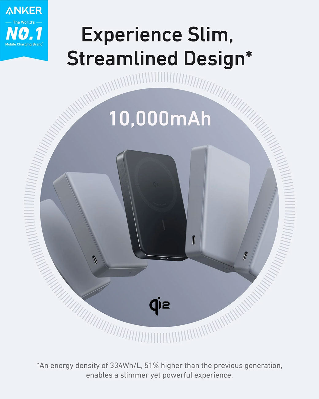 Anker MagGo Slim 10K mAh Power Bank - A1664H11-1 - image 2