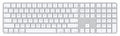 Apple Magic Keyboard with Touch ID and Numeric Keypad with White Keys - MJM64LL/A - image 1