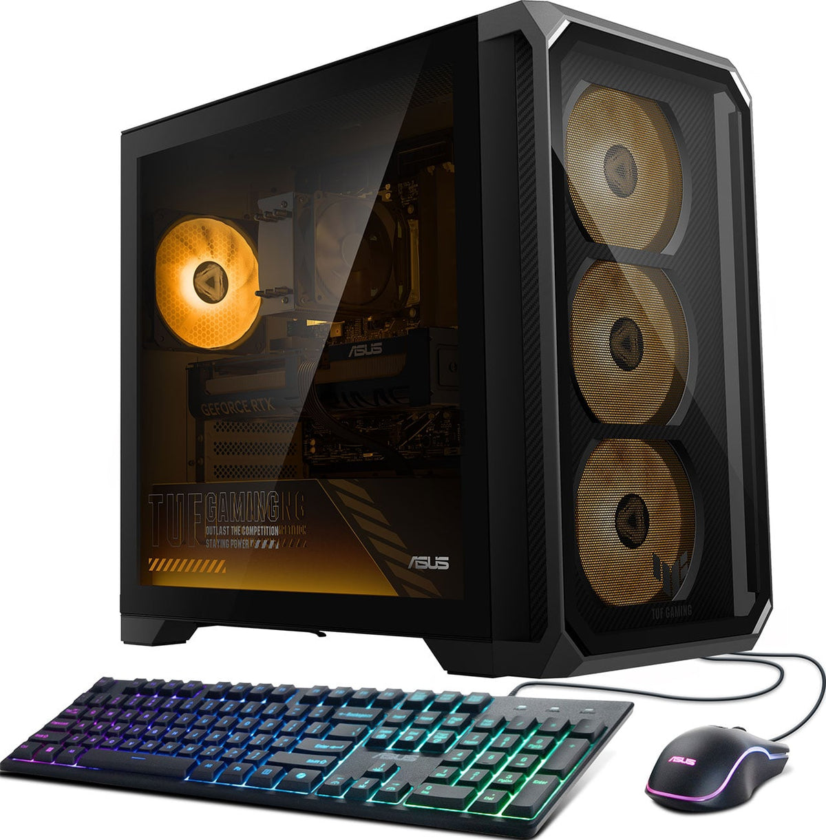 ASUS TUF Gaming TM700 Gaming Desktop AMD Ryzen 7 8700F 16GB RAM 2TB NVMe SSD, NVIDIA GeForce RTX 5070 PRI - image 1