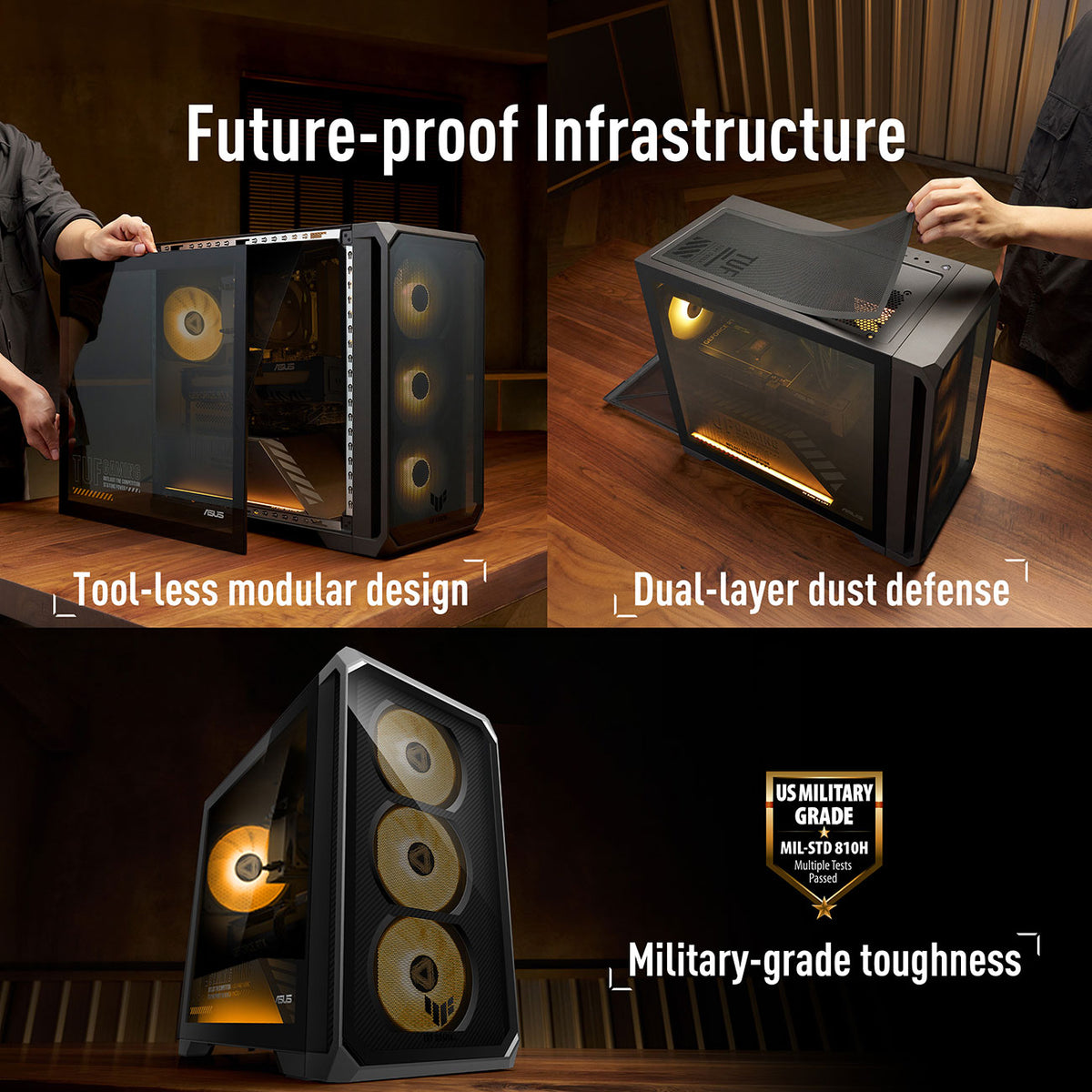 ASUS TUF Gaming TM700 Gaming Desktop AMD Ryzen 7 8700F 16GB RAM 2TB NVMe SSD, NVIDIA GeForce RTX 5070 PRI - image 10