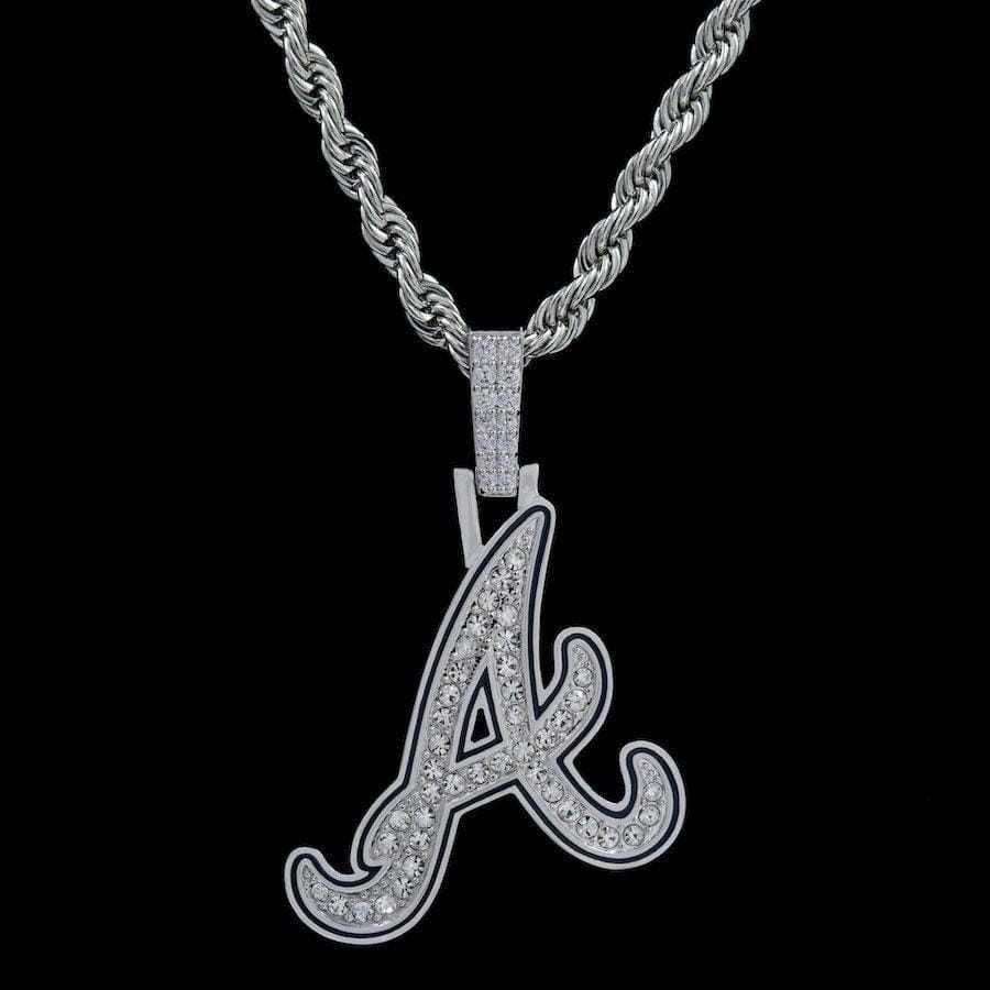 GLD Men Atlanta Braves Official MLB Logo Pendant