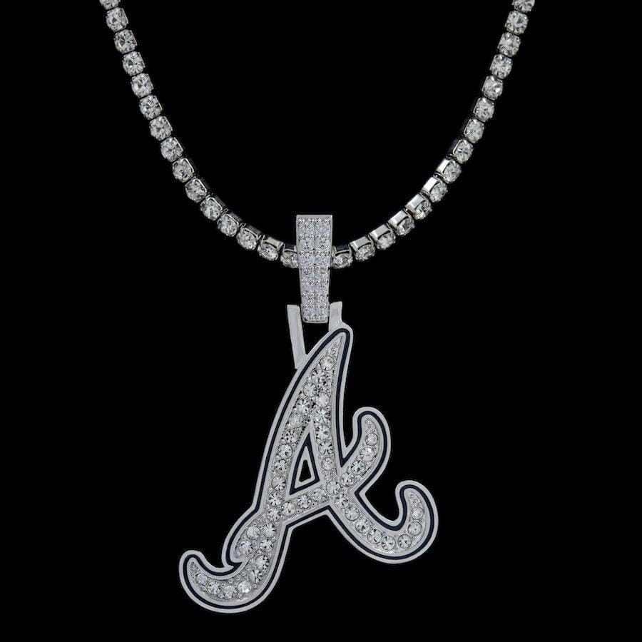 GLD Men Atlanta Braves Official MLB Logo Pendant