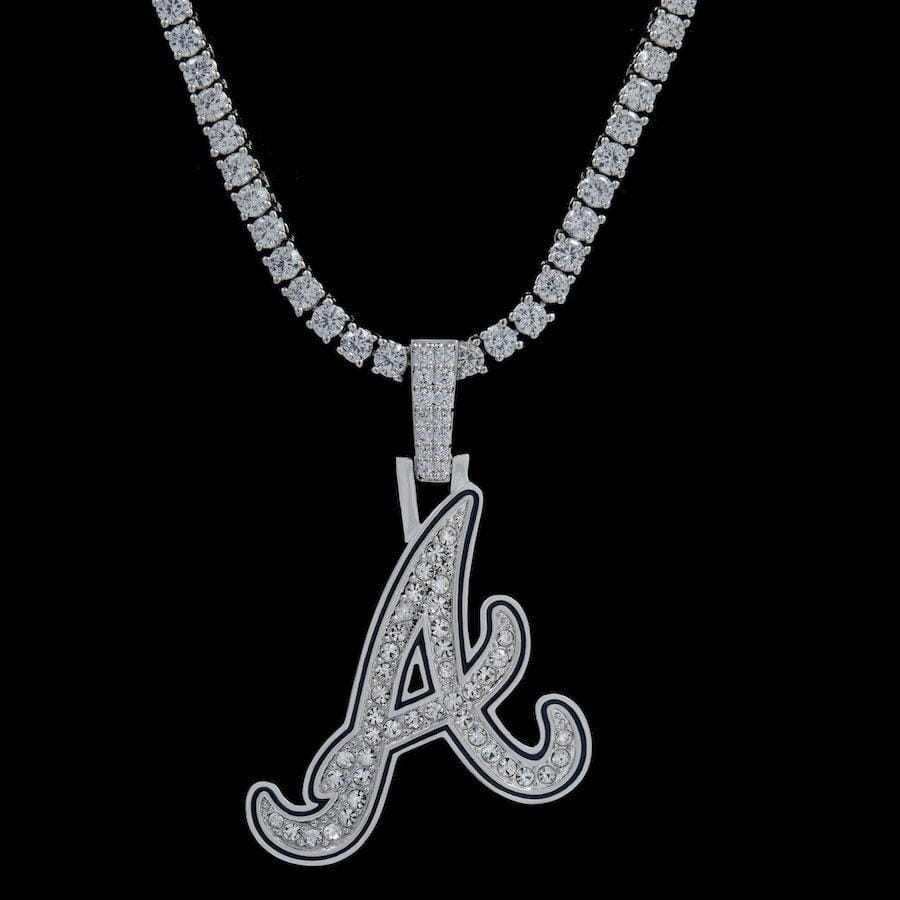 GLD Men Atlanta Braves Official MLB Logo Pendant