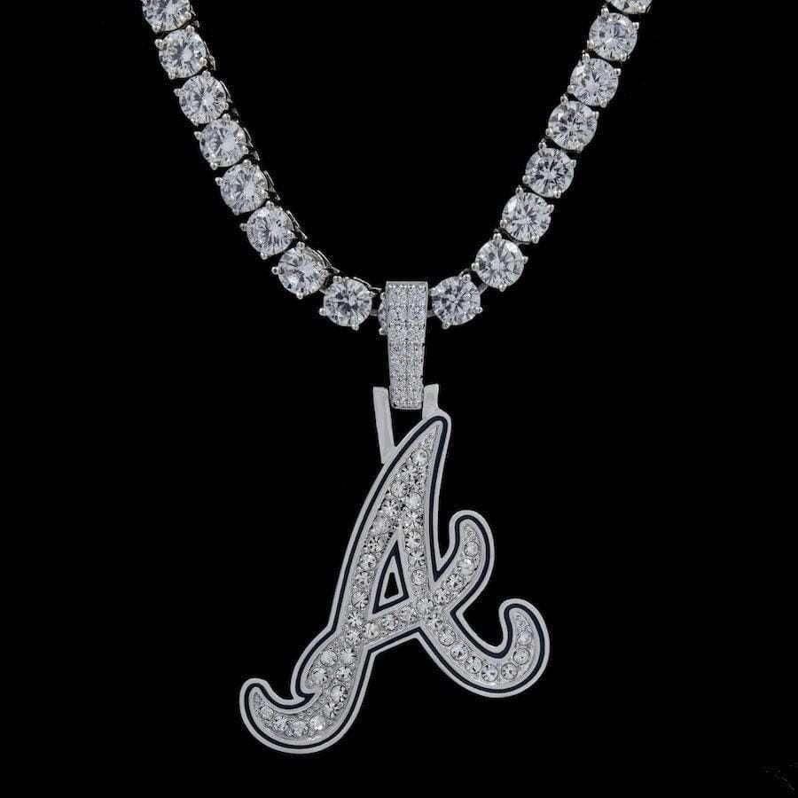 GLD Men Atlanta Braves Official MLB Logo Pendant