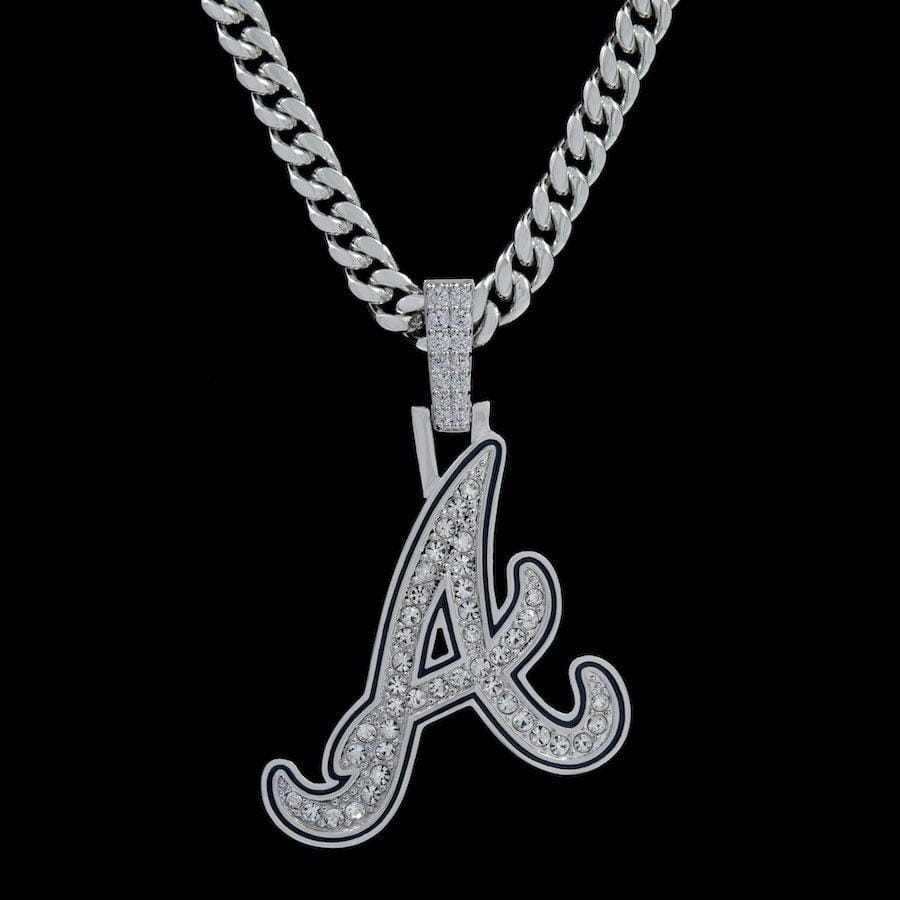 GLD Men Atlanta Braves Official MLB Logo Pendant
