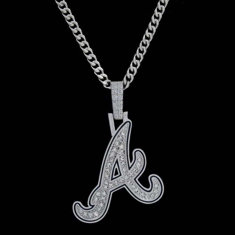GLD Men Atlanta Braves Official MLB Logo Pendant