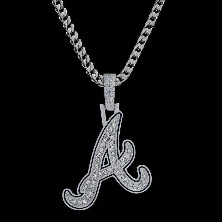 GLD Men Atlanta Braves Official MLB Logo Pendant