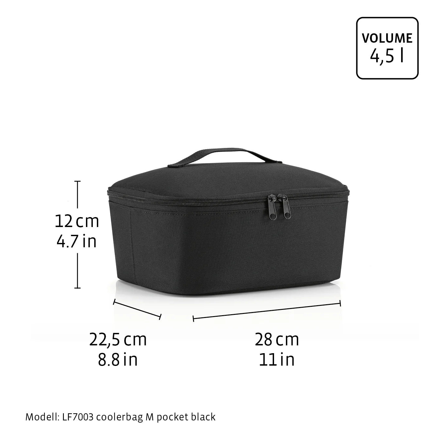 Coolerbag M Pocket Herringbone Dark Blue