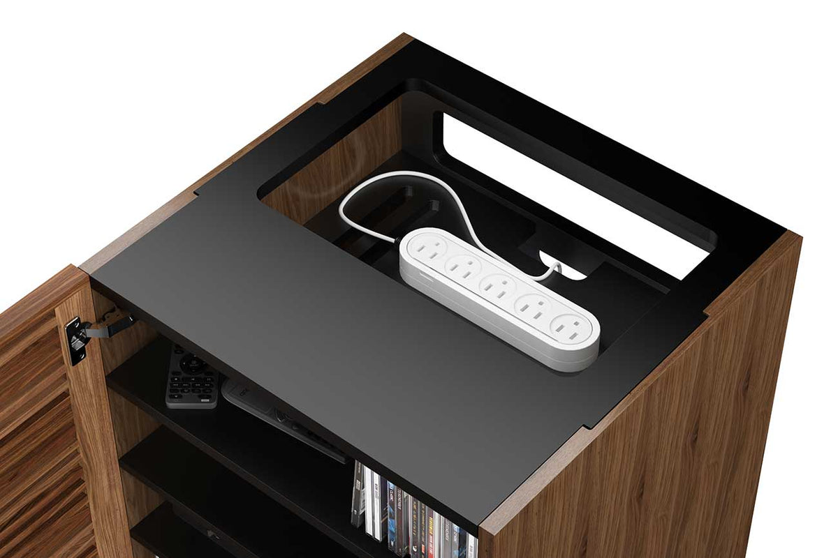 BDI Corridor 8172 Natural Walnut Audio Tower - 8172 WL - image 7
