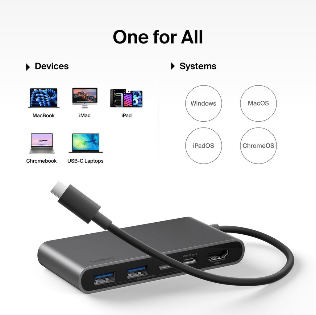 Belkin Connect 5-Port USB-C Hub with Dual USB-C Ports - AVC022FQSGY - image 5