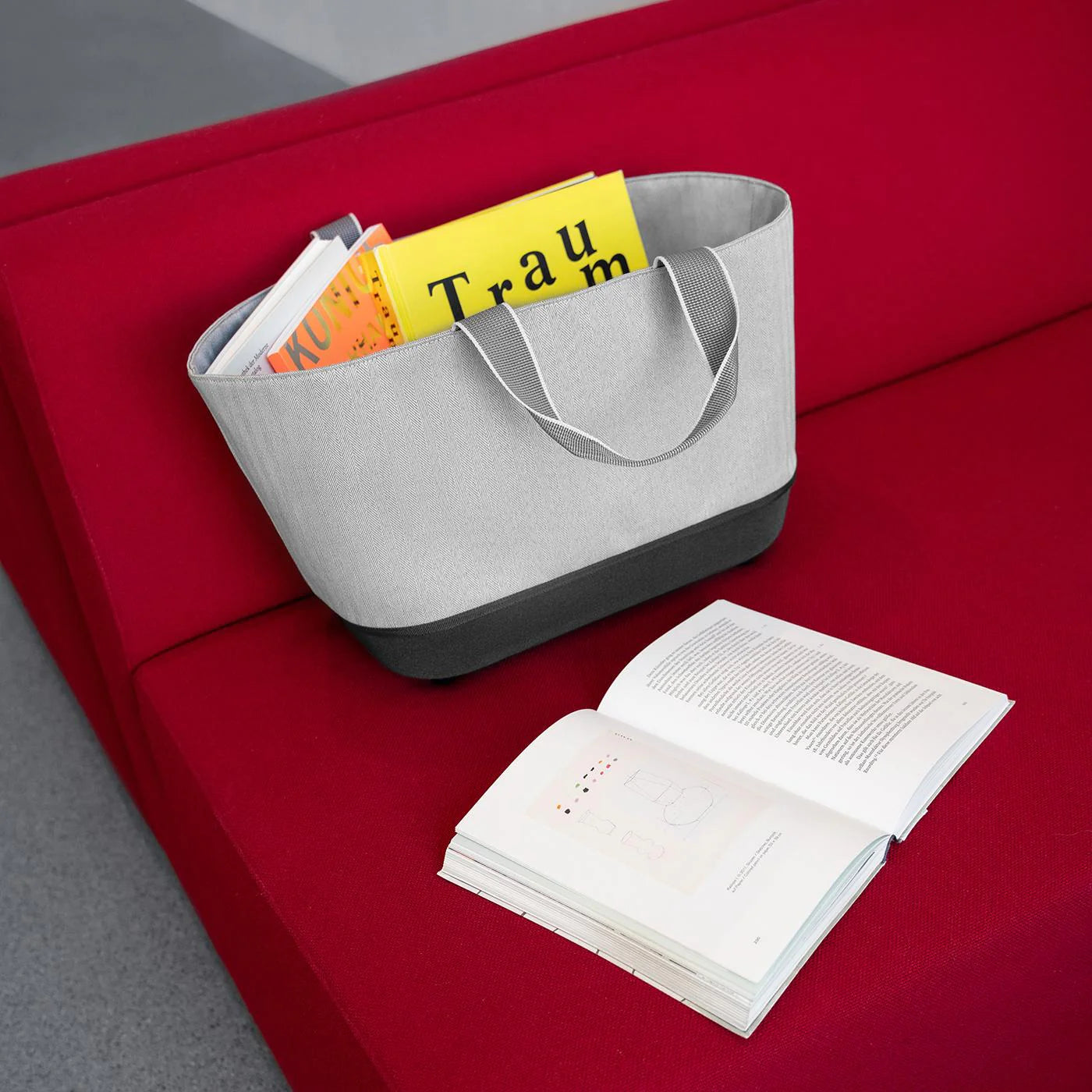 Shoppingbasket Herringbone Grey