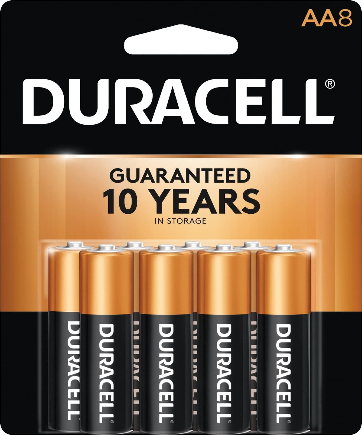 Duracell Coppertop AA Alkaline Battery 8 Pack - DURACELL-MN1500B8 - image 1