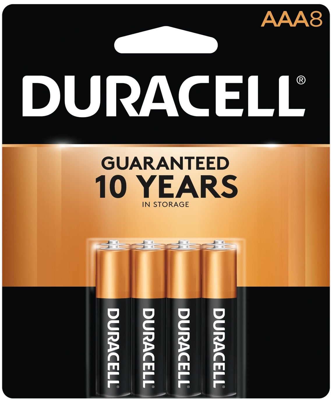 Duracell Coppertop AAA Alkaline Battery 8 Pack - DURACELL-MN2400B8 - image 1