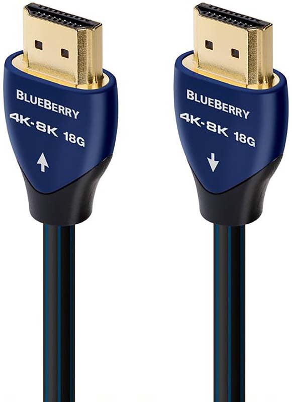 AudioQuest 3 Meters (9.8 Feet) BlueBerry HDMI 2.1 Cable - HDM18BLUE300 - image 1