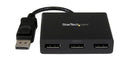 StarTech 3-Port DisplayPort To DisplayPort Multi-Monitor Splitter MST Hub - MSTDP123DP - image 1