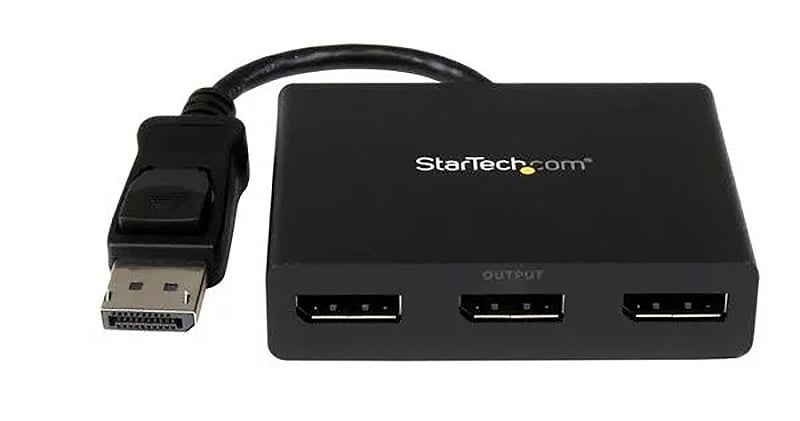 StarTech 3-Port DisplayPort To DisplayPort Multi-Monitor Splitter MST Hub - MSTDP123DP - image 1