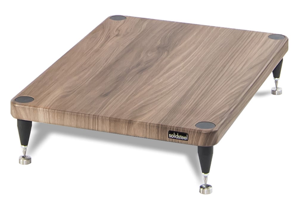 Solidsteel Walnut Wood Hi-Fi Power Amp Stand - S3-AW - image 1