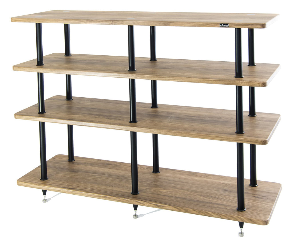 Solidsteel VL-4 Walnut Wood Vinyl Record Storage & Hi-Fi Rack - VL-4 - image 1