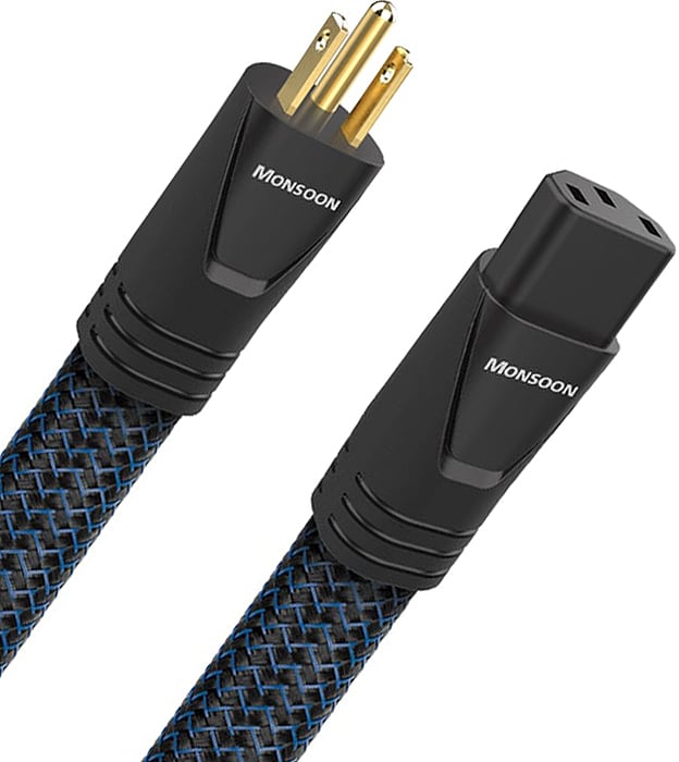 AudioQuest Monsoon 15A 6.6 Feet Low-Z/Noise-Dissipation 3 Pole AC Power Cable - MONSOON2M15A - image 1
