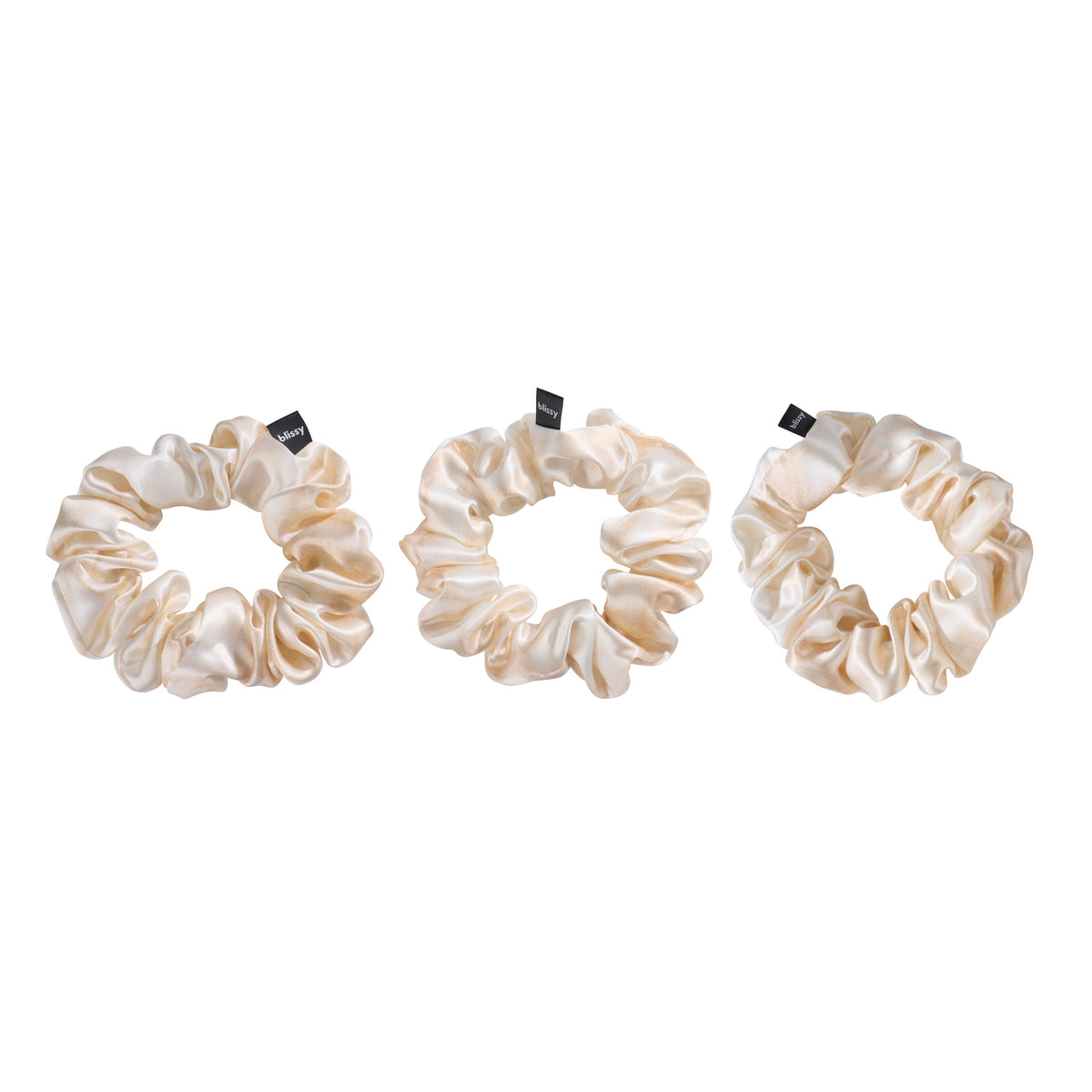 Blissy Scrunchies - Champagne Marble