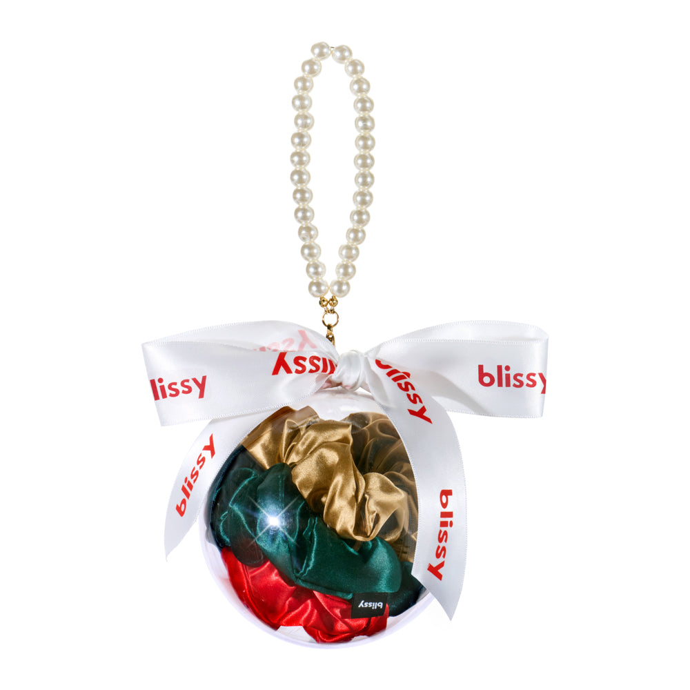 Blissy Pearl Scrunchie Ornament (3-Piece Set)