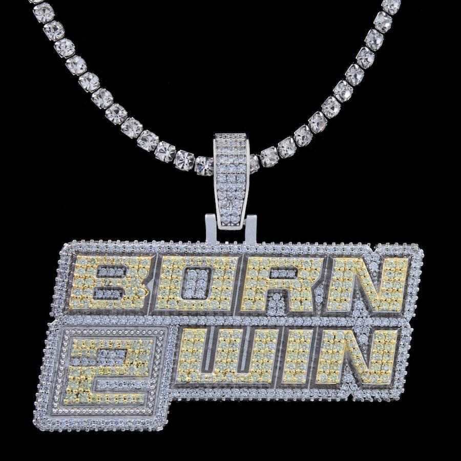GLD Men Born 2 Win Pendant