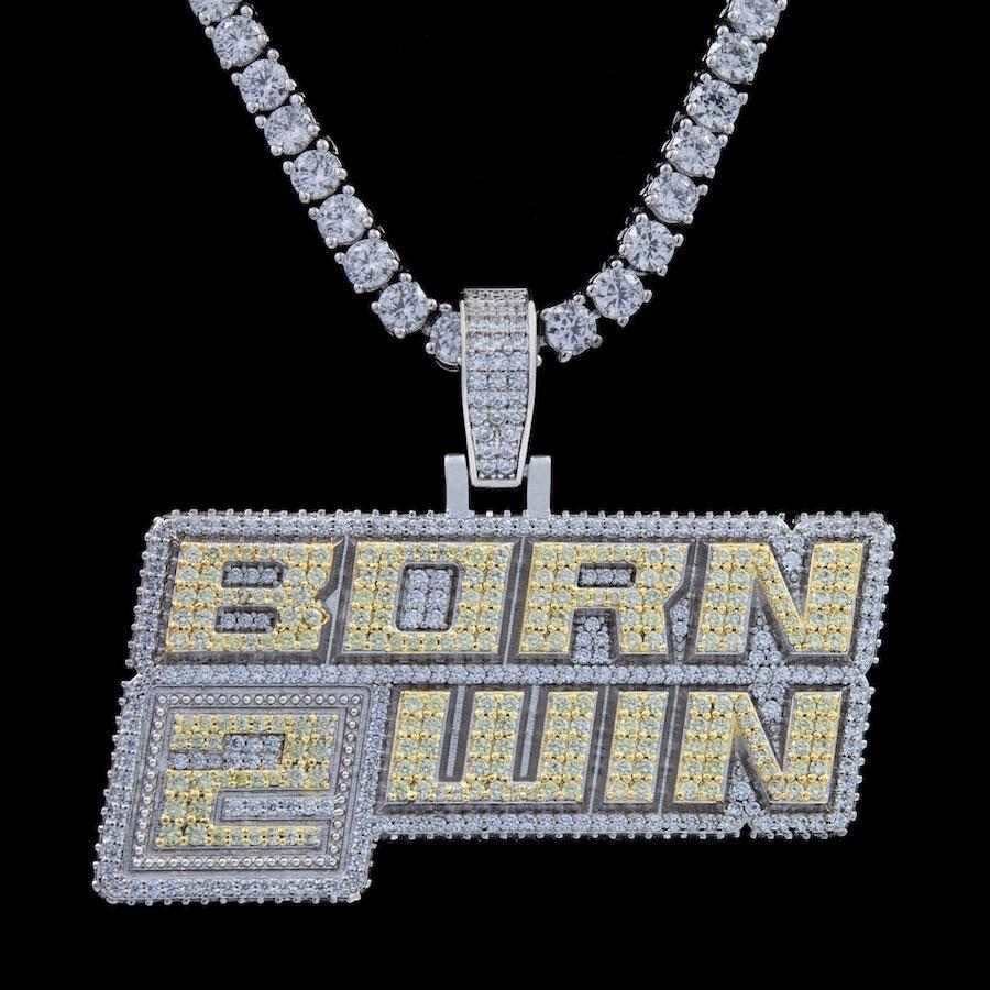 GLD Men Born 2 Win Pendant