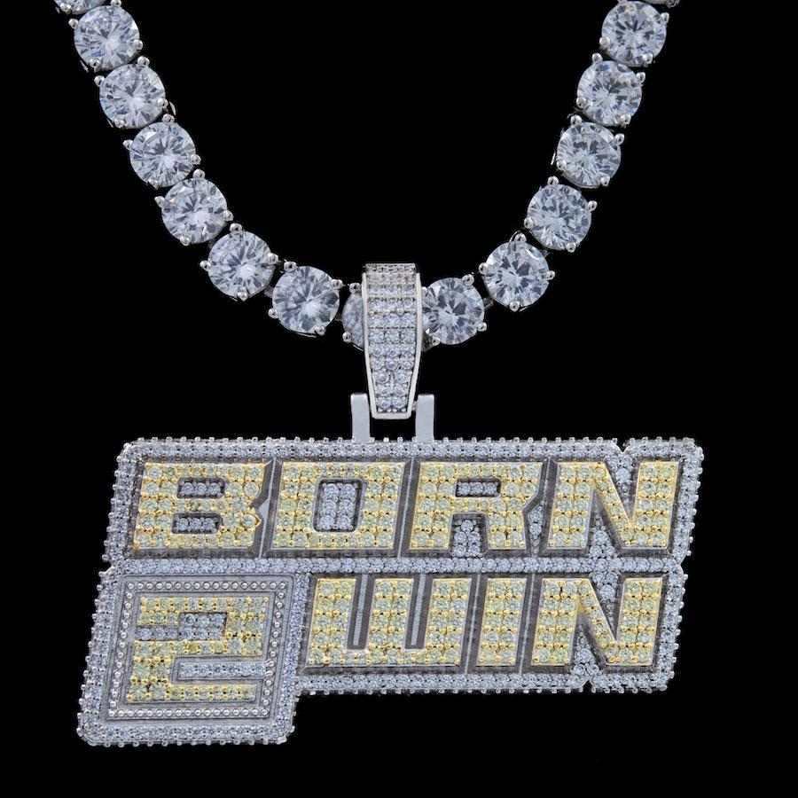 GLD Men Born 2 Win Pendant