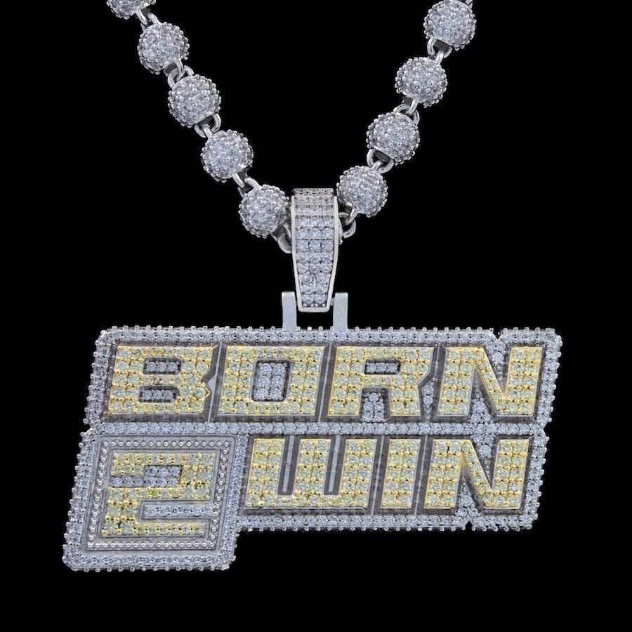 GLD Men Born 2 Win Pendant